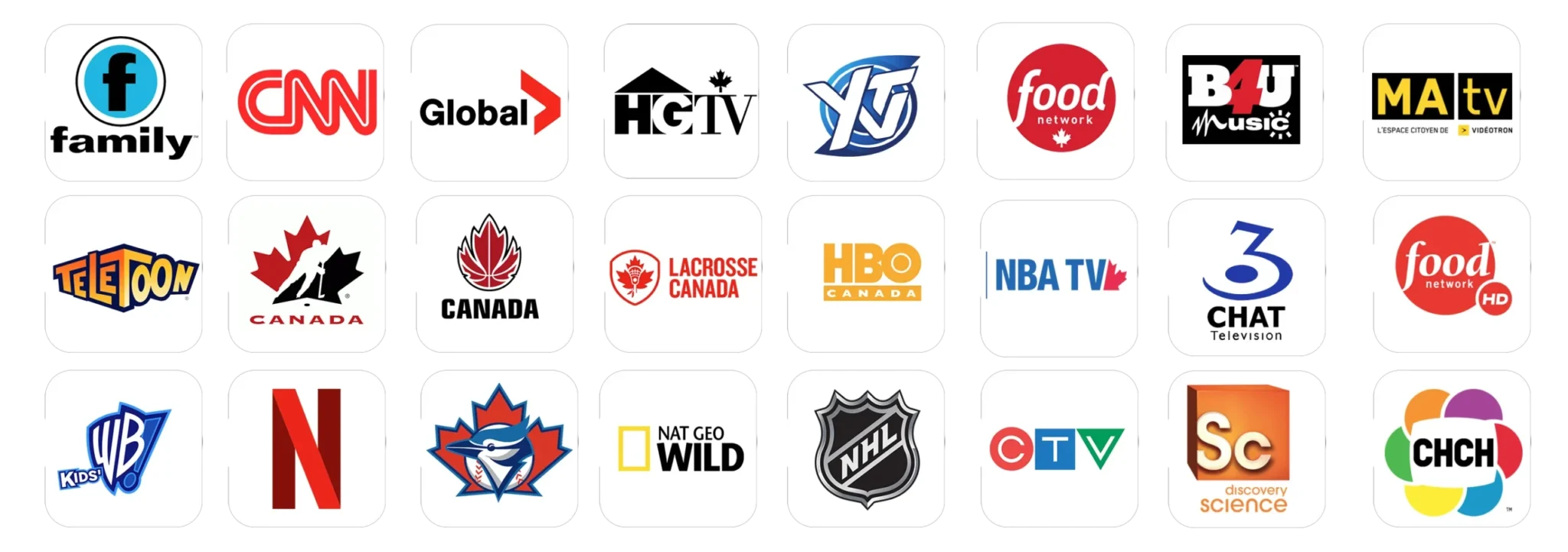 Sports IPTV channels Canada and international channels available with Univo+