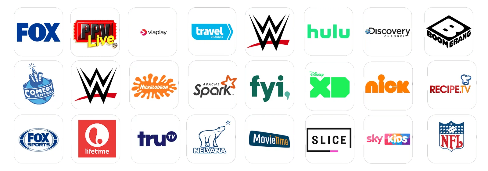 IPTV channel list with live TV, movies and entertainment IPTV channels USA on Univo+